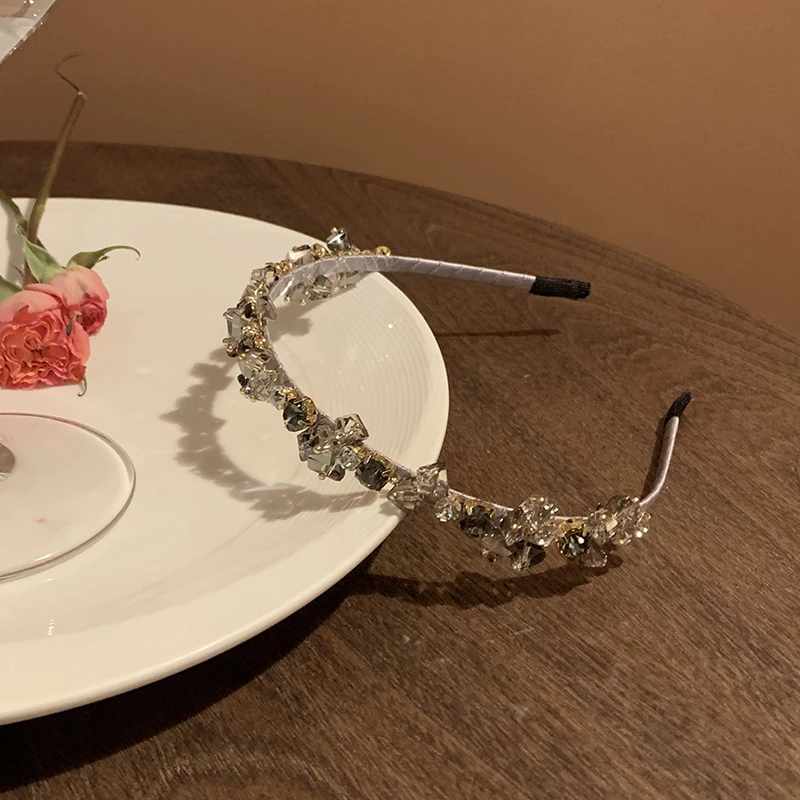 韩国仙女高级感发箍复古水钻2023新款头箍女发卡发饰