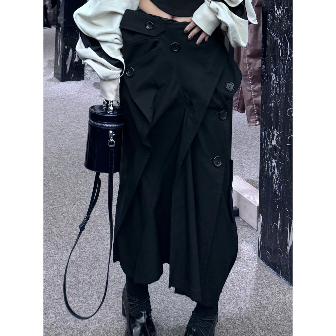 异形风衣西装设计款半身裙