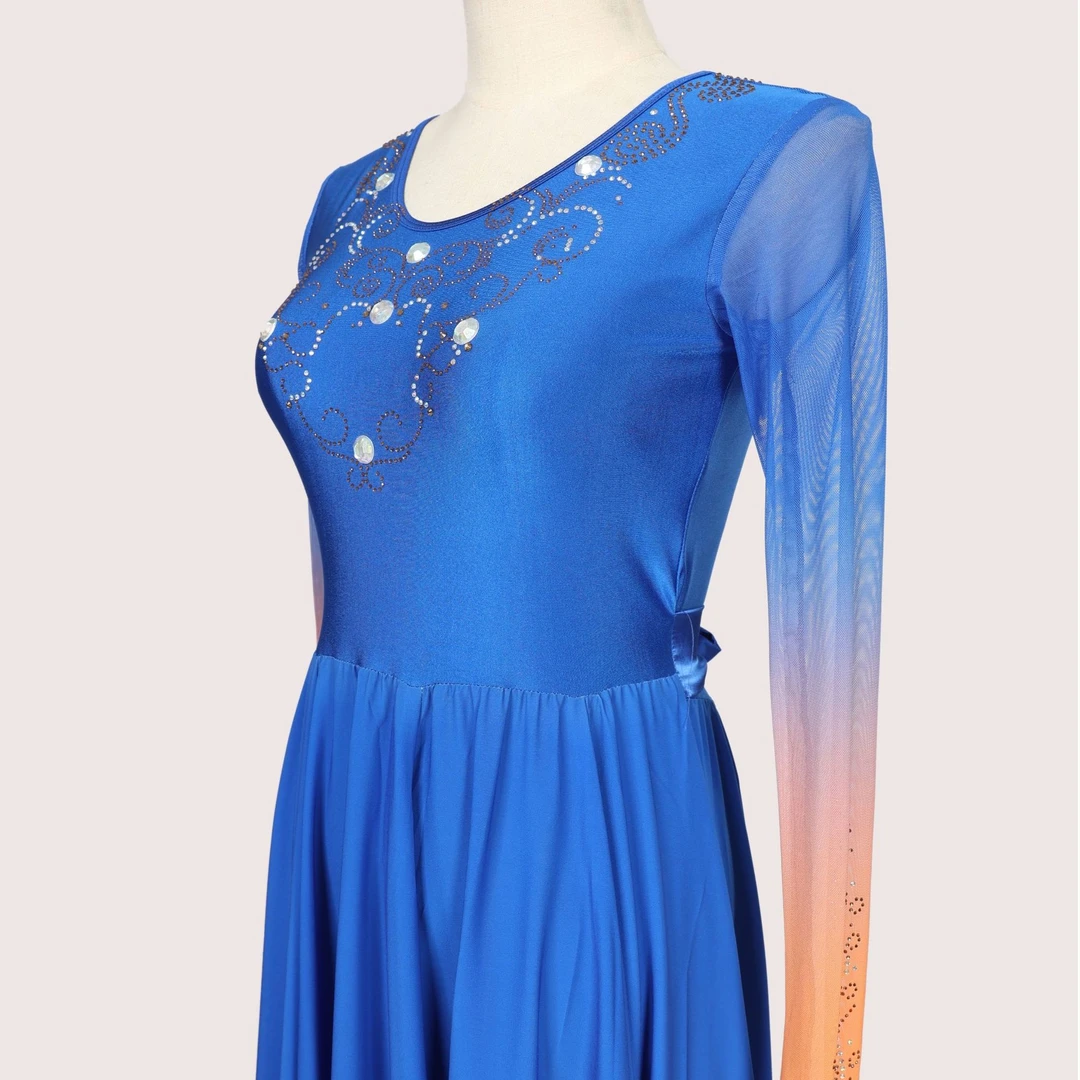 舞之坊舞蹈演出服 新疆维族艺考剧目服装民族风练功服