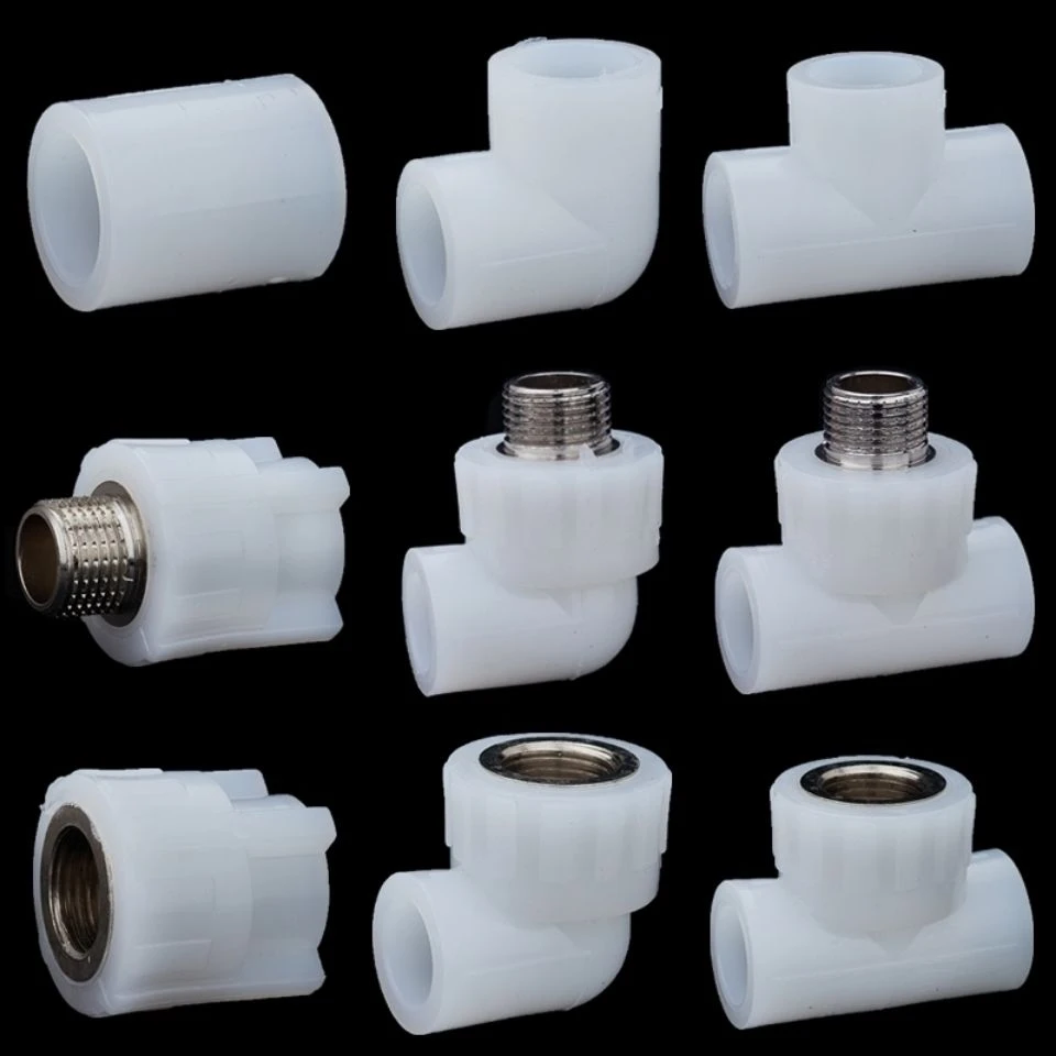 PERT地暖管接头202532内丝外丝内弯外弯直接弯头三通热熔水管配件