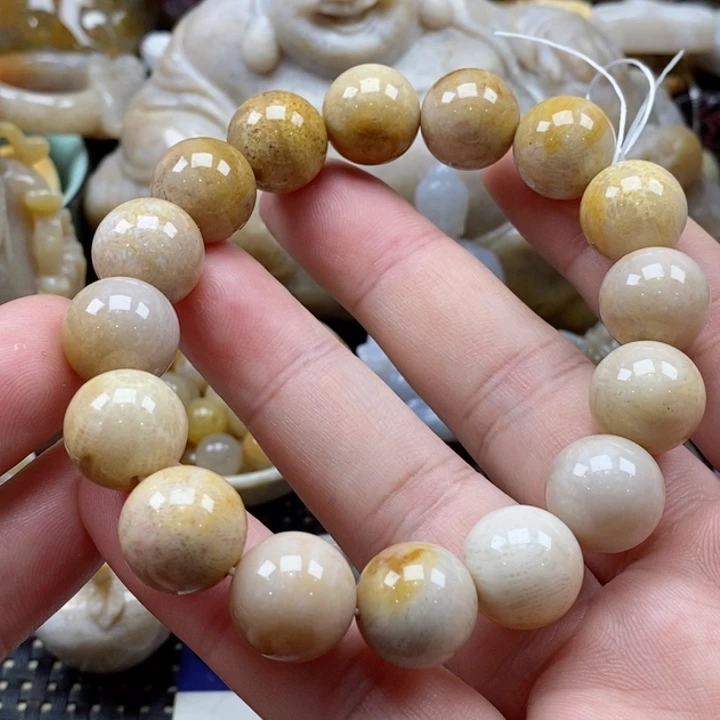 硅化珊瑚（珊瑚玉）颈饰未镶嵌