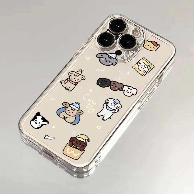 卡通动物头像适用iPhone15太空壳13苹果14手机壳ins全包11x防摔12