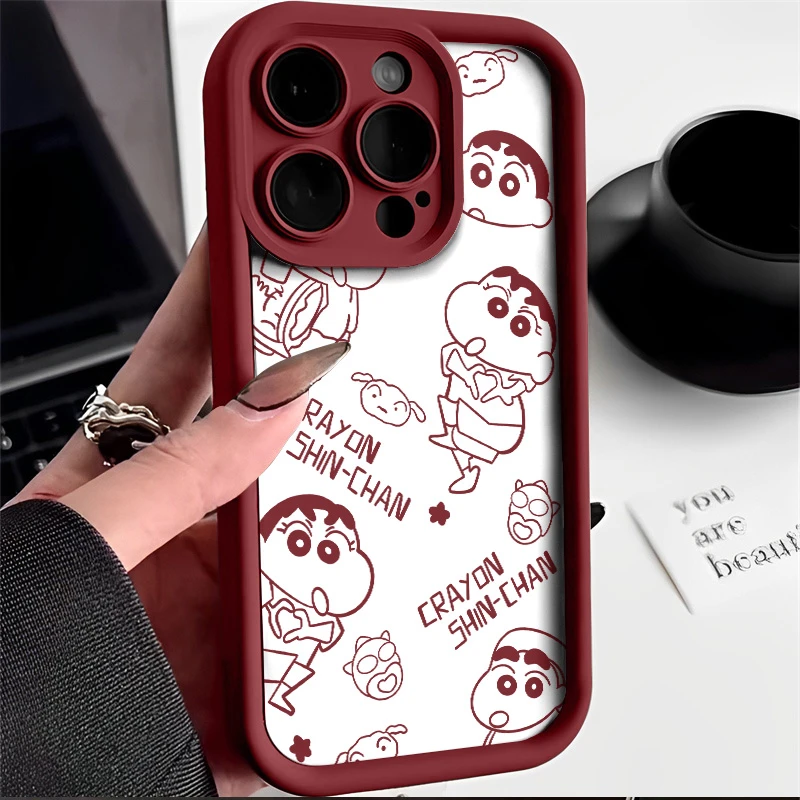 搞怪小新适用苹果15/14手机壳iPhone14promax软胶13pro12/11/xr/7