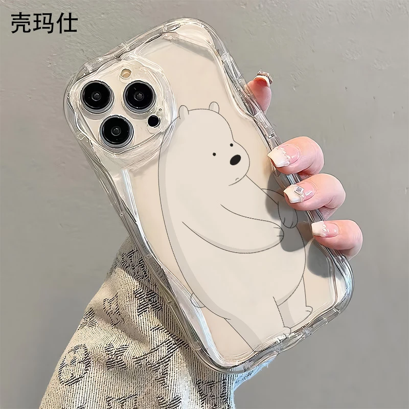 壳玛仕忧伤裸熊适用苹果15promax手机壳13软壳iPhone14/13/11xr/8