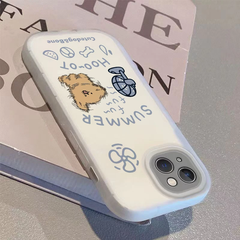 壳玛仕卡通狗狗适用iphone15苹果手机壳14promax软13pro12磨砂11x