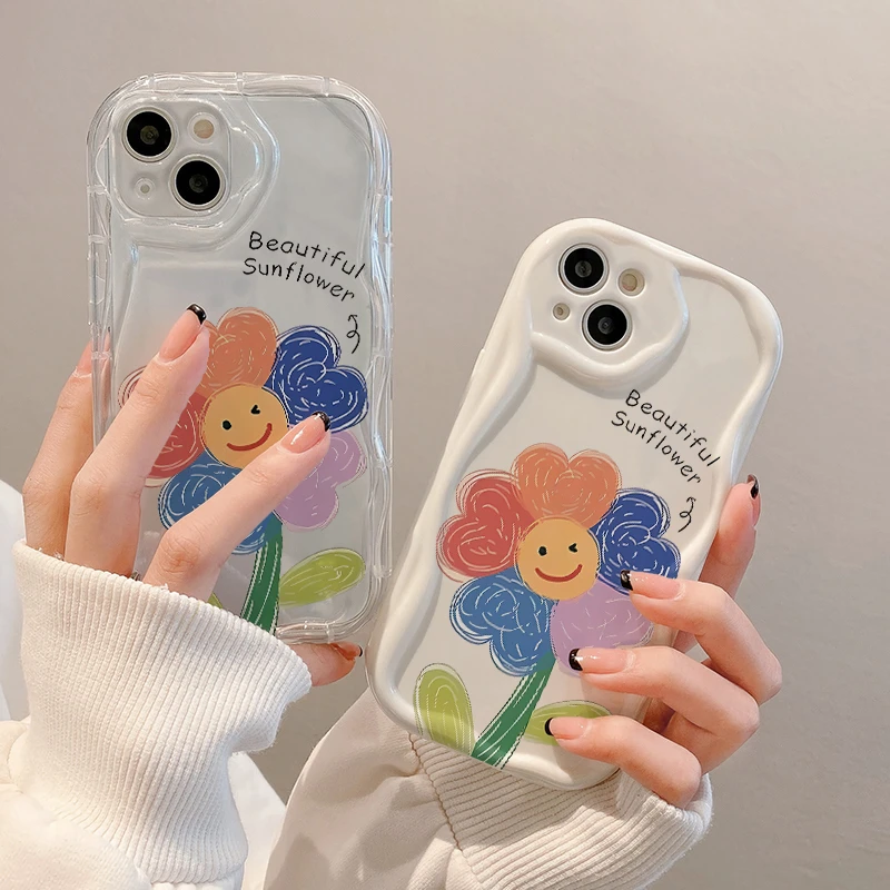 壳玛仕英文花朵适用于苹果15Plus手机壳13软iPhone14Promax/12/11