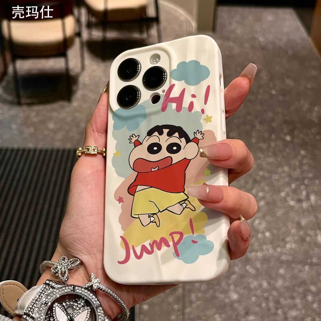 壳玛仕Hi跳跃小新适用苹果15手机壳iPhone14promax软13pro12/11/x