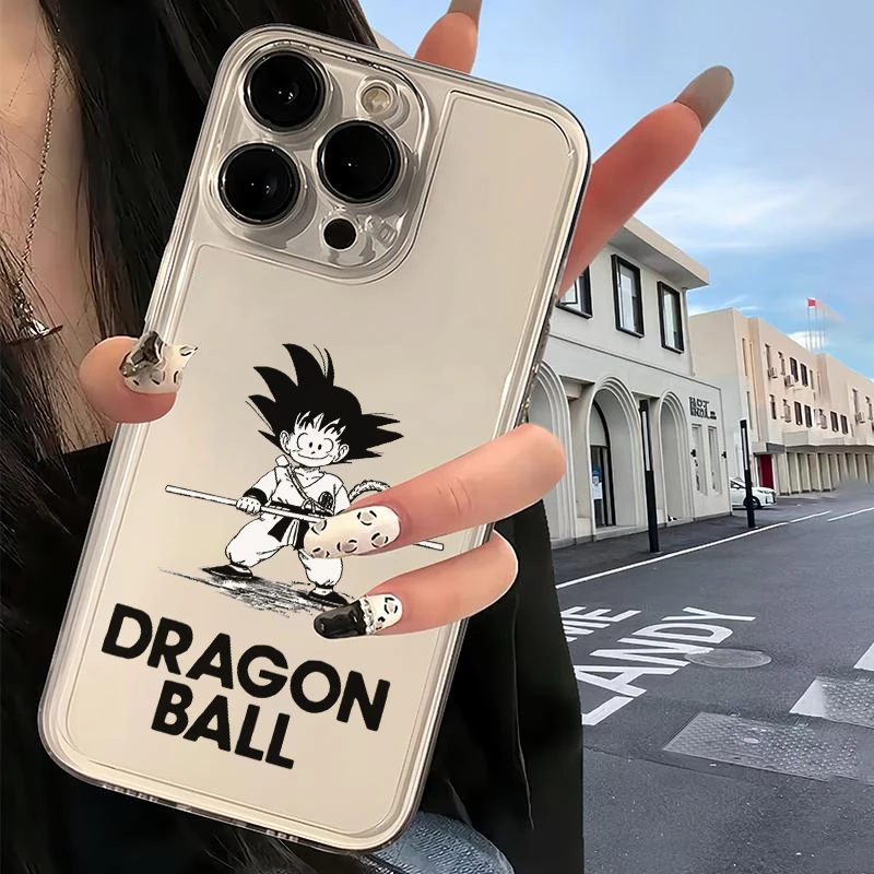 英文小悟空iphone15promax苹果14/13手机壳12透明11x软7/8p卡通6s