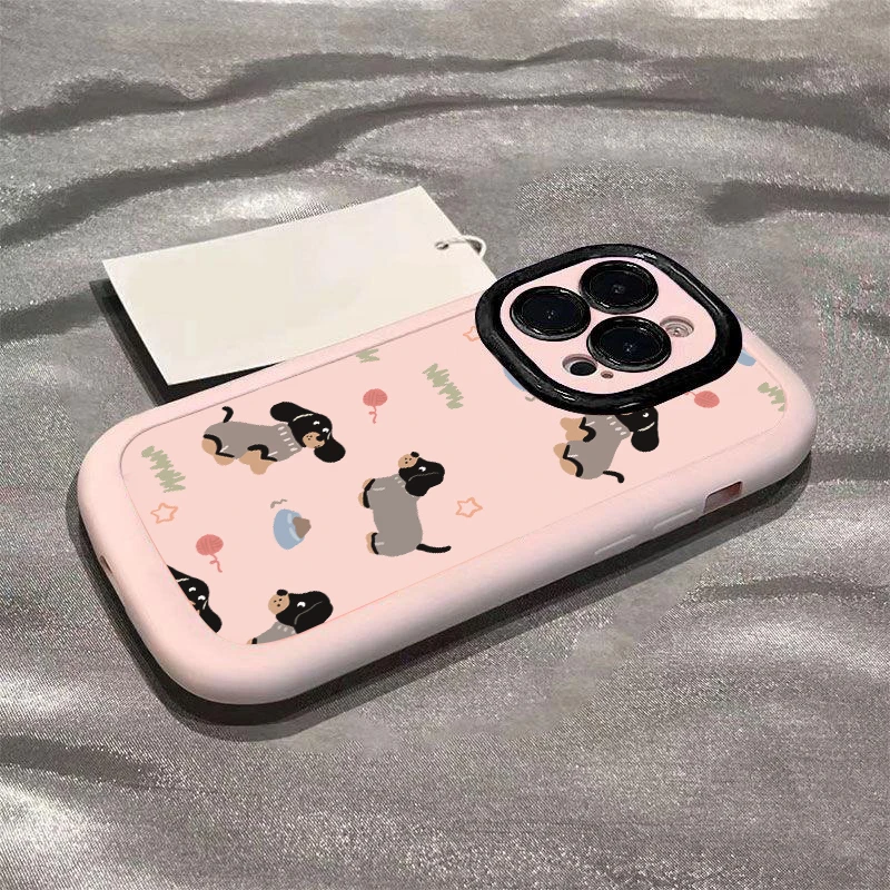 壳玛仕可爱小狗适用苹果15promax手机壳14iphone12/13软11x新8p/7