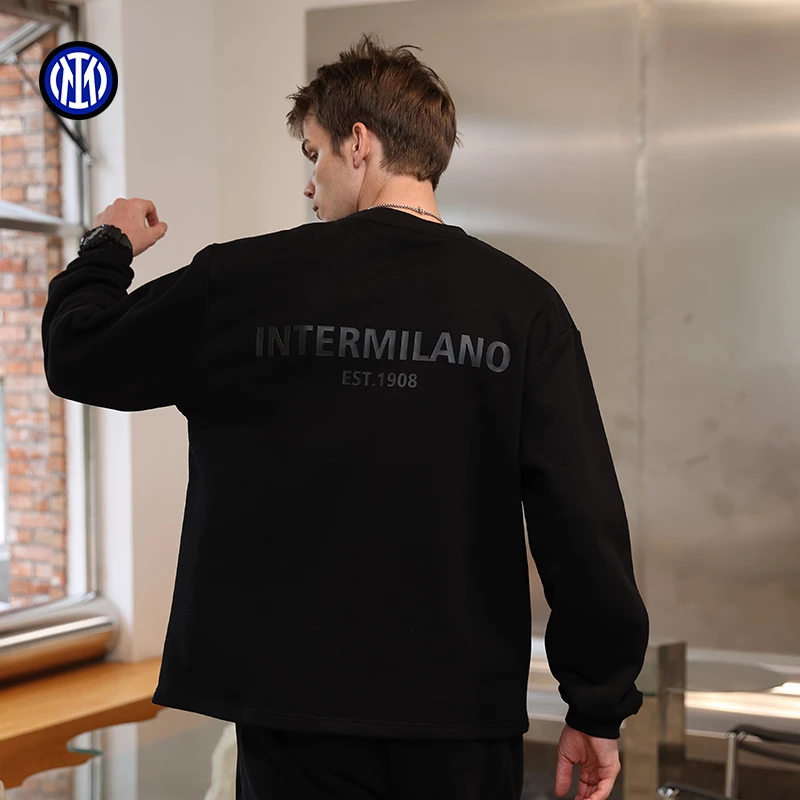 FCIM/国际米兰足球俱乐部加绒卫衣长袖男女同款oversize保暖舒适