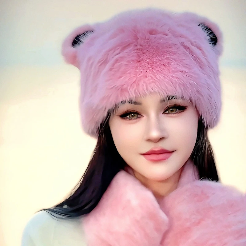 【CC设计】水蜜桃冬雪帽