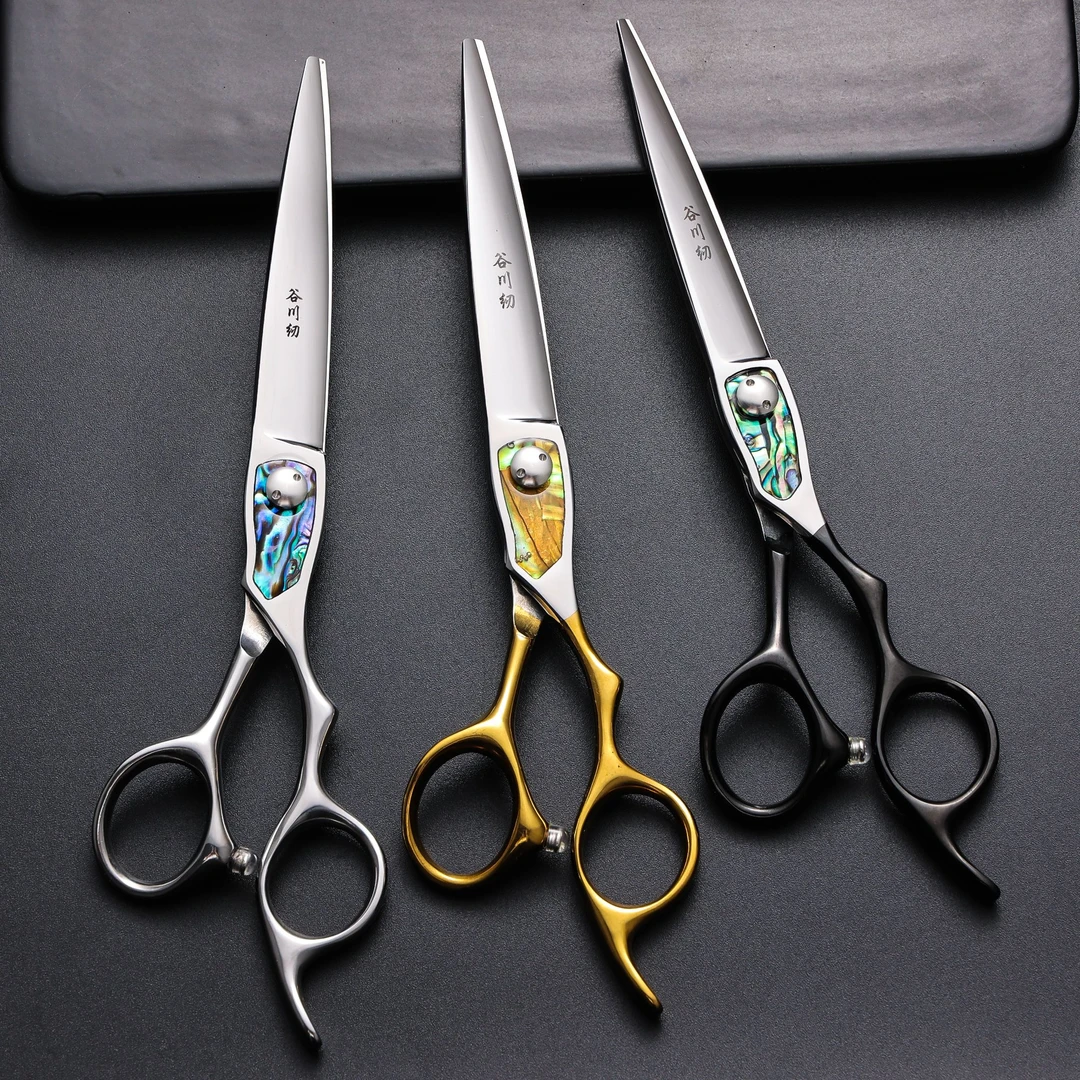 +F19正品谷川纫6.3寸6.8寸大鲨鱼平剪大刀综合剪发型师专用