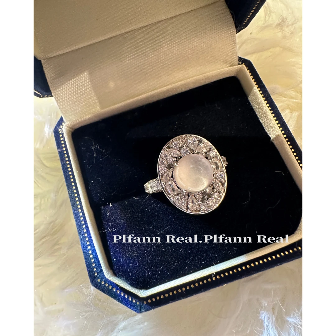 铜合金合成锆石戒指 小元宝戒指 锆石镶嵌高冰戒指 P0433