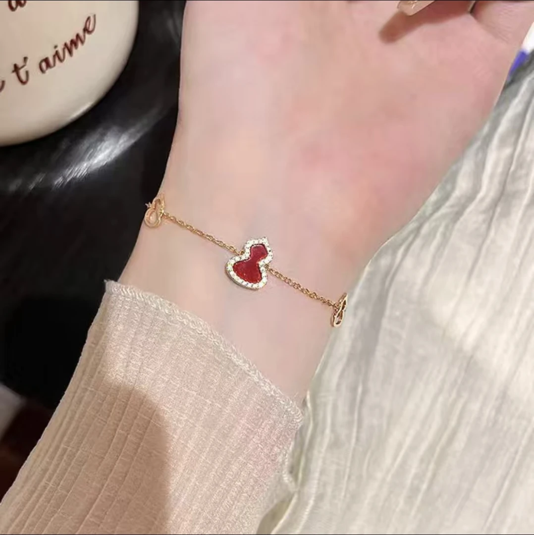 合金手链 合金红色葫芦手链