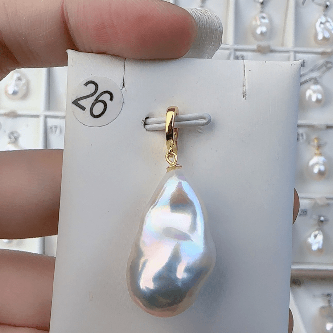 【闪购商品】淡水珍珠吊坠(不含链)未镶嵌啊*