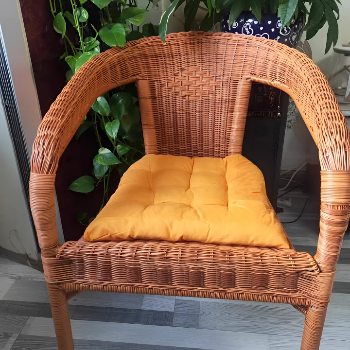 老人椅子阳台休闲椅老年人靠背椅单人椅子户外椅编织椅子藤椅腾椅