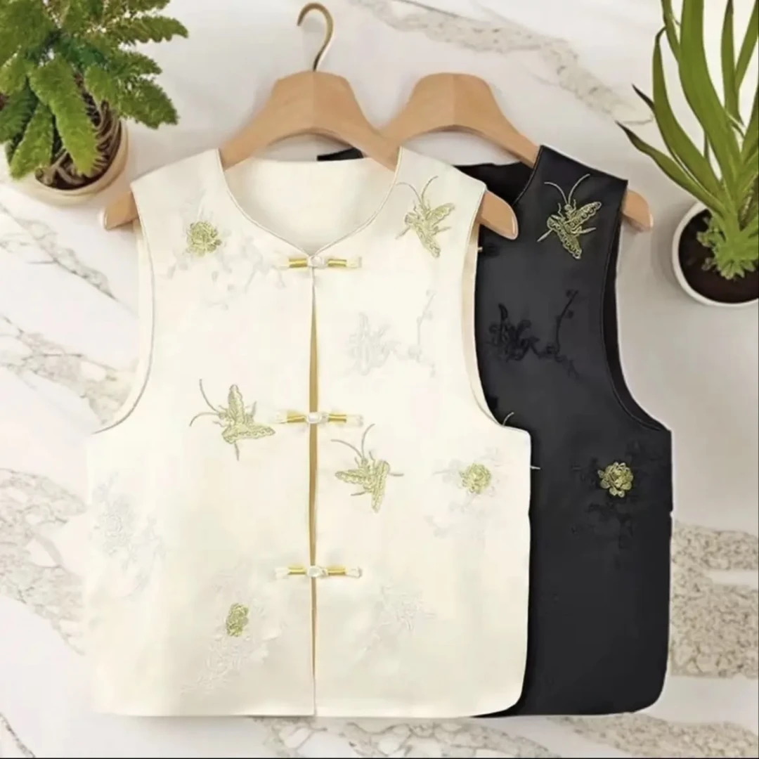 （陈陈家）新中式刺绣国风马甲