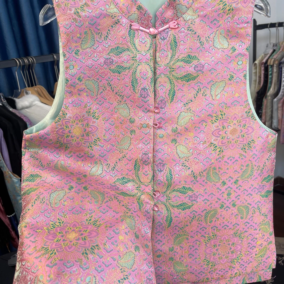 【陈陈家】（宝相花）新中式国风宋锦马甲