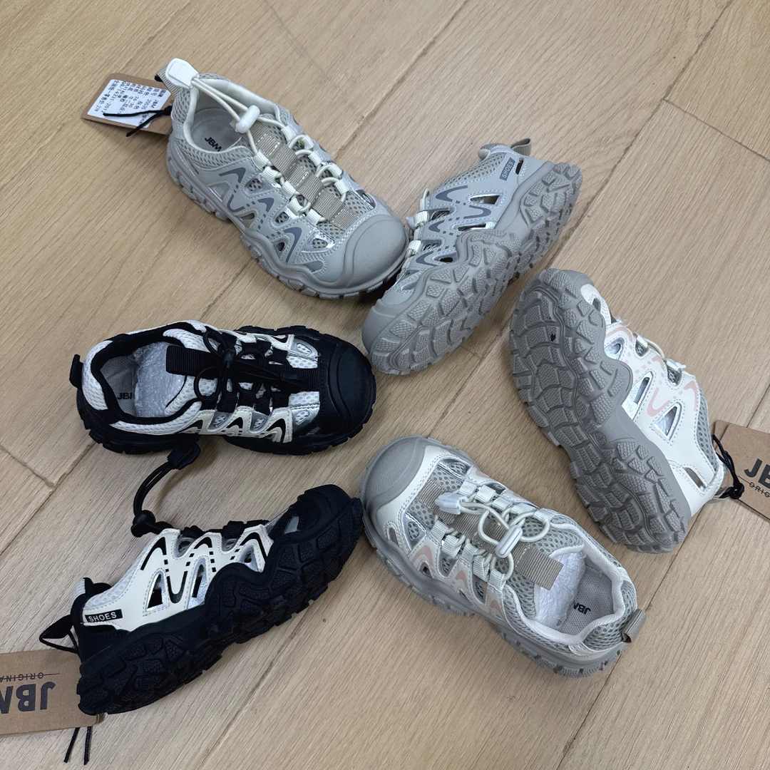 JBM儿童运动鞋20535夏季新款男女童时尚百搭透气镂空凉鞋防滑网红