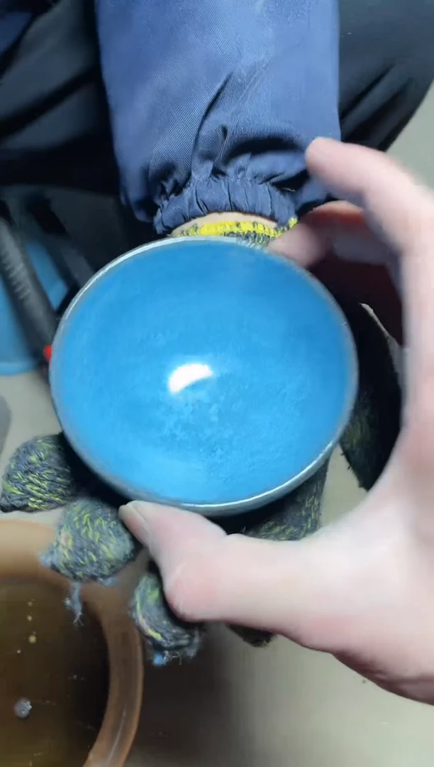 【闪购商品】陶瓷主人杯天空蓝冰裂