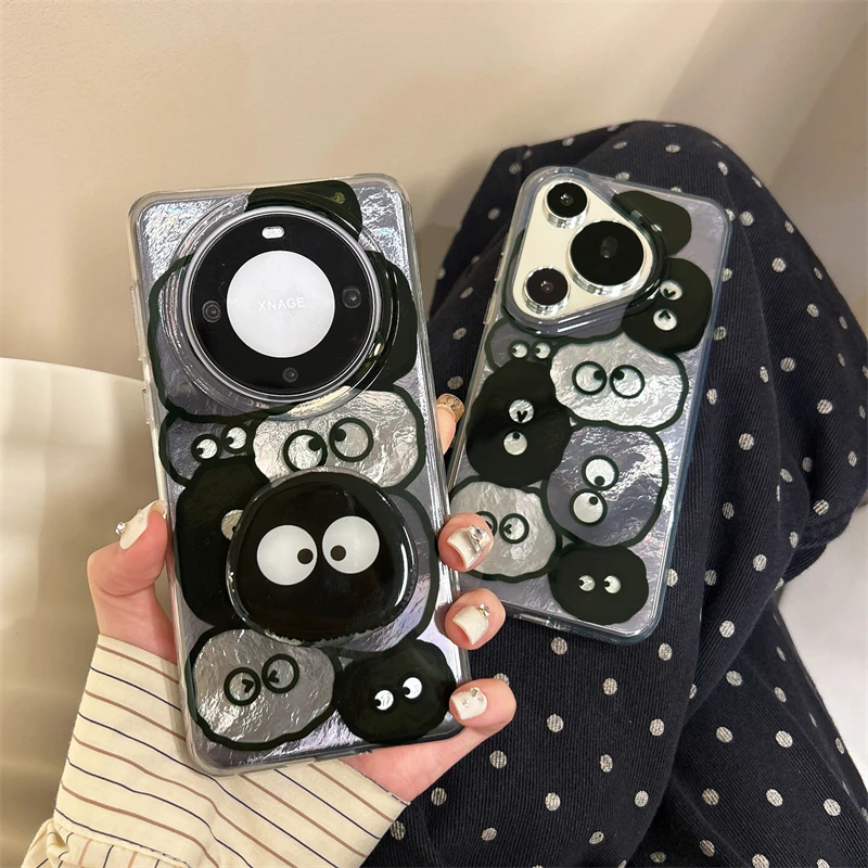 ins风个性防摔适用华为mate60pro手机壳表情包硅胶pura70女保护套