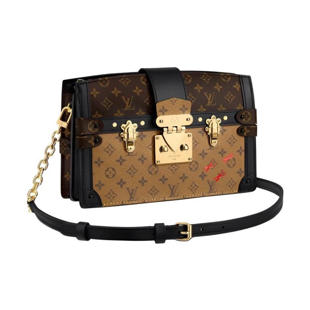 99新 LouisVuitton/路易威登 老花软盒子