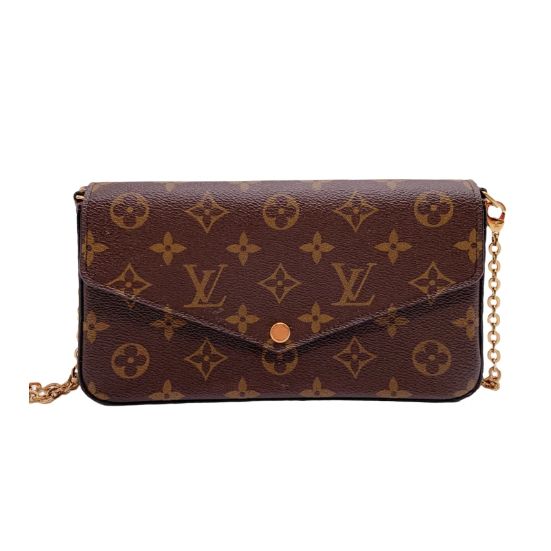 99新 LouisVuitton/路易威登 经典老花三合一链条斜挎包【甄品仓】