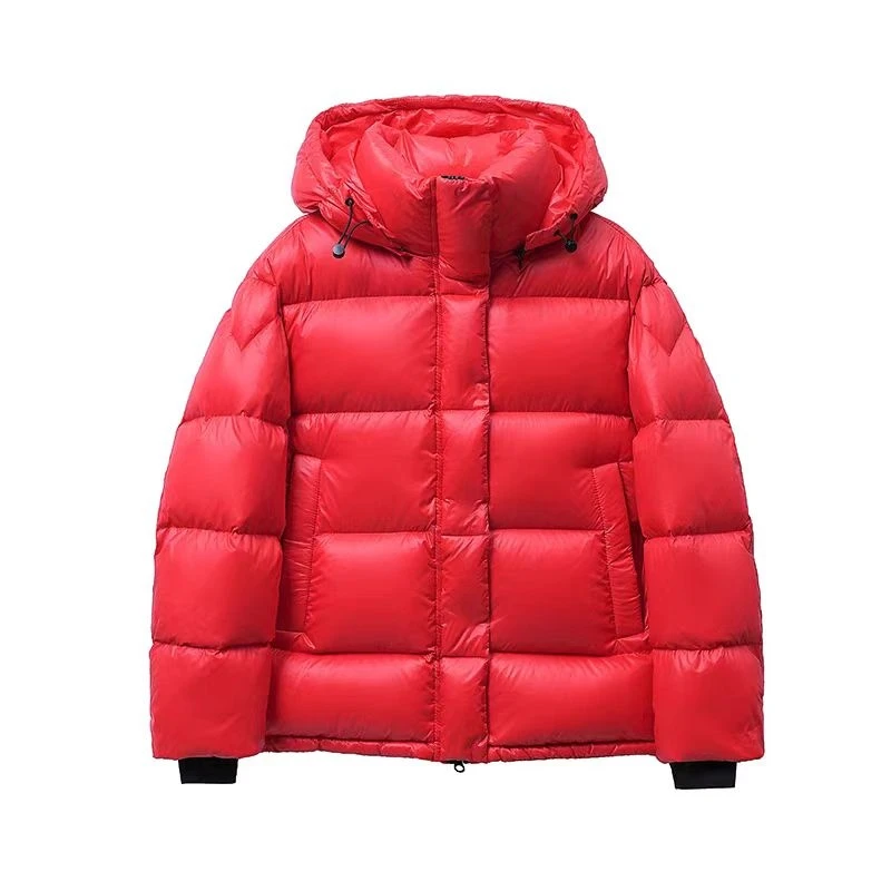 【】2024新款时尚羽绒服女洋气百搭加厚保暖短款面包服连帽外套