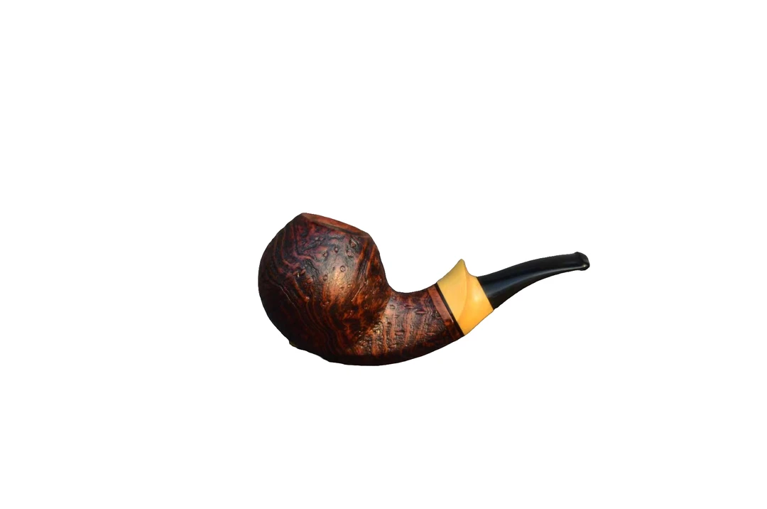 圣鲸石楠木手工烟斗口径20mm斗深33mm斗长120mm烟道3mm