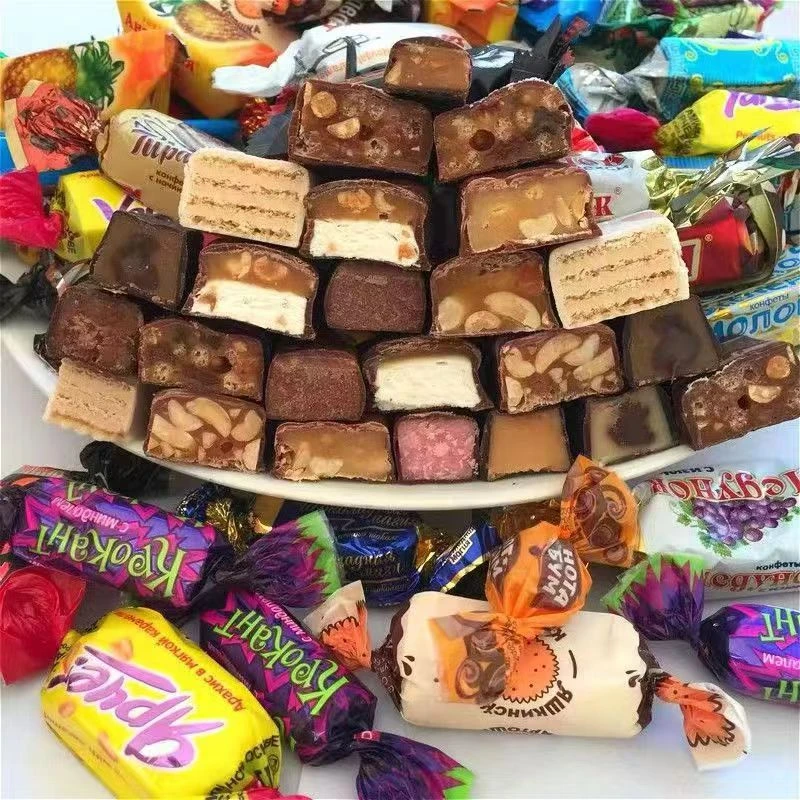 【推荐 福利】俄罗斯进口混合糖果巧克力多种口味糖果500g/袋（包邮）