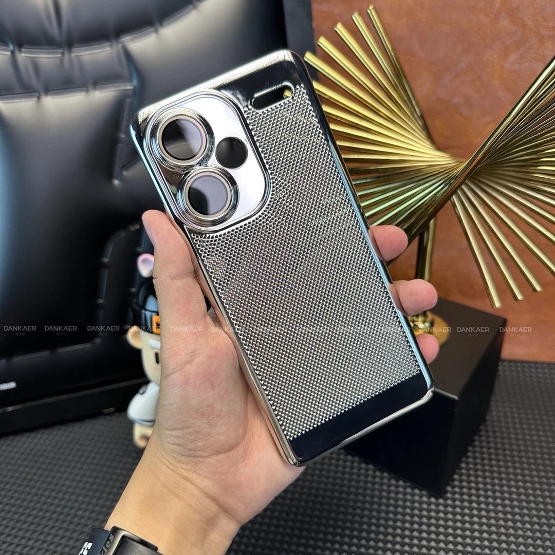 适用于红米Note13 Pro+【超薄电镀+全包镜头护镜】高档散热透气壳