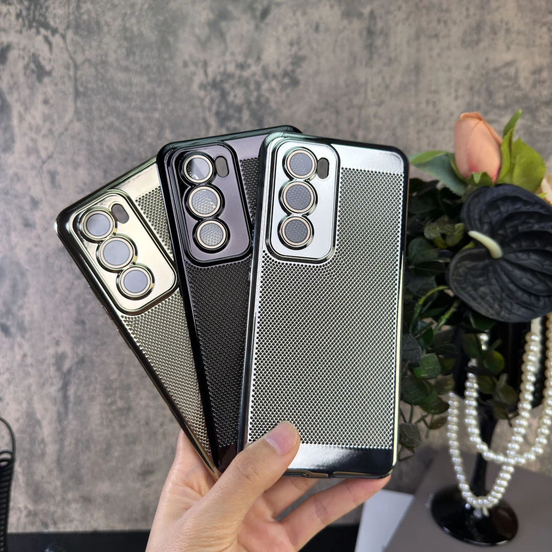 适用于OPPO Reno12/ Pro【超薄电镀+全包镜头护镜】高档散热透气壳