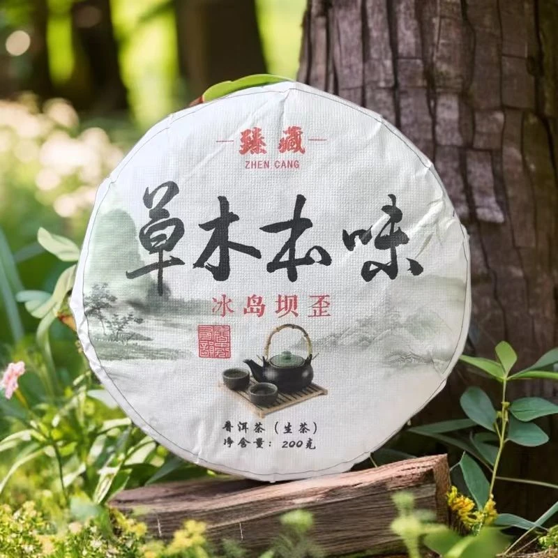 等福价：2024年 冰岛坝歪古树【草木本味】200克/饼（临沧茶区）