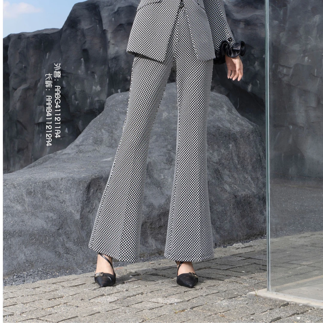 BAISI百丝裤子AAAB411212A4黑白