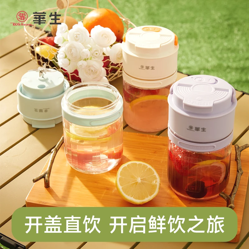 wahson/华生水果榨汁机无线小型便携多功能电动水果榨汁杯G833