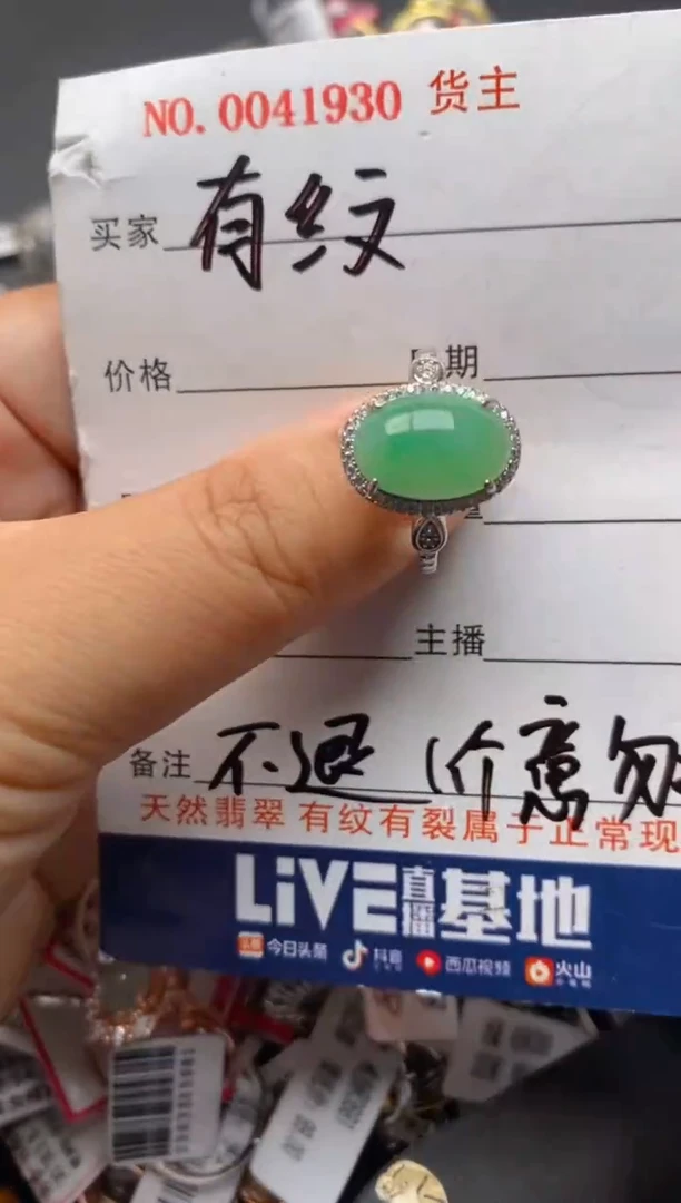 【闪购商品】翡翠颈饰银S925镶嵌55555  5
