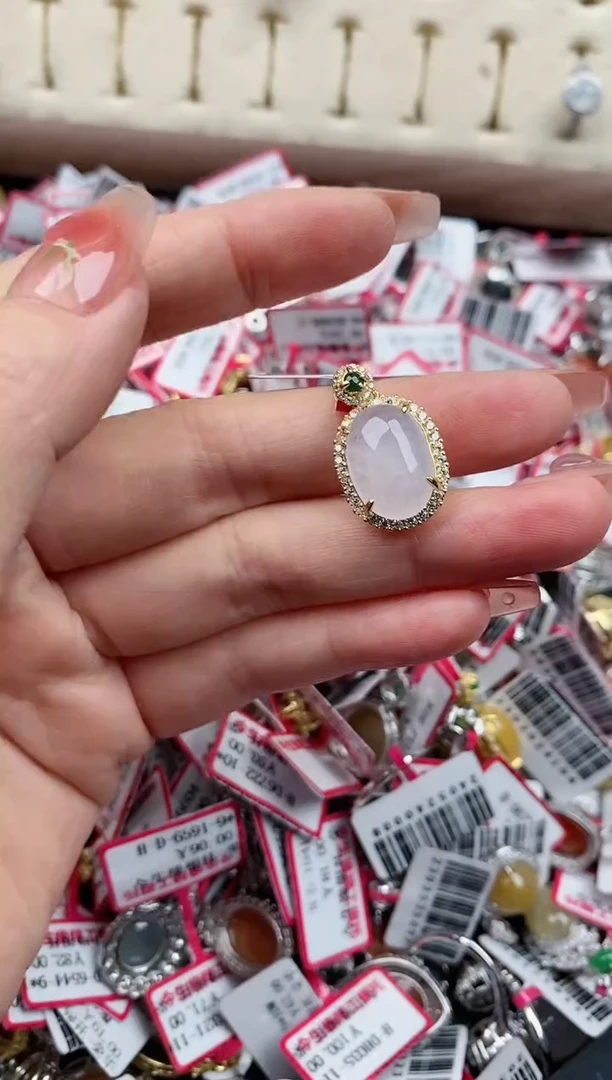 【闪购商品】翡翠戒指银S925镶嵌888888   9