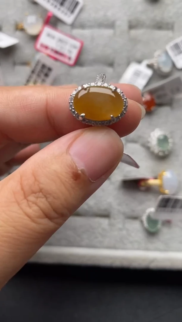 【闪购商品】翡翠颈饰银S925镶嵌8888  1