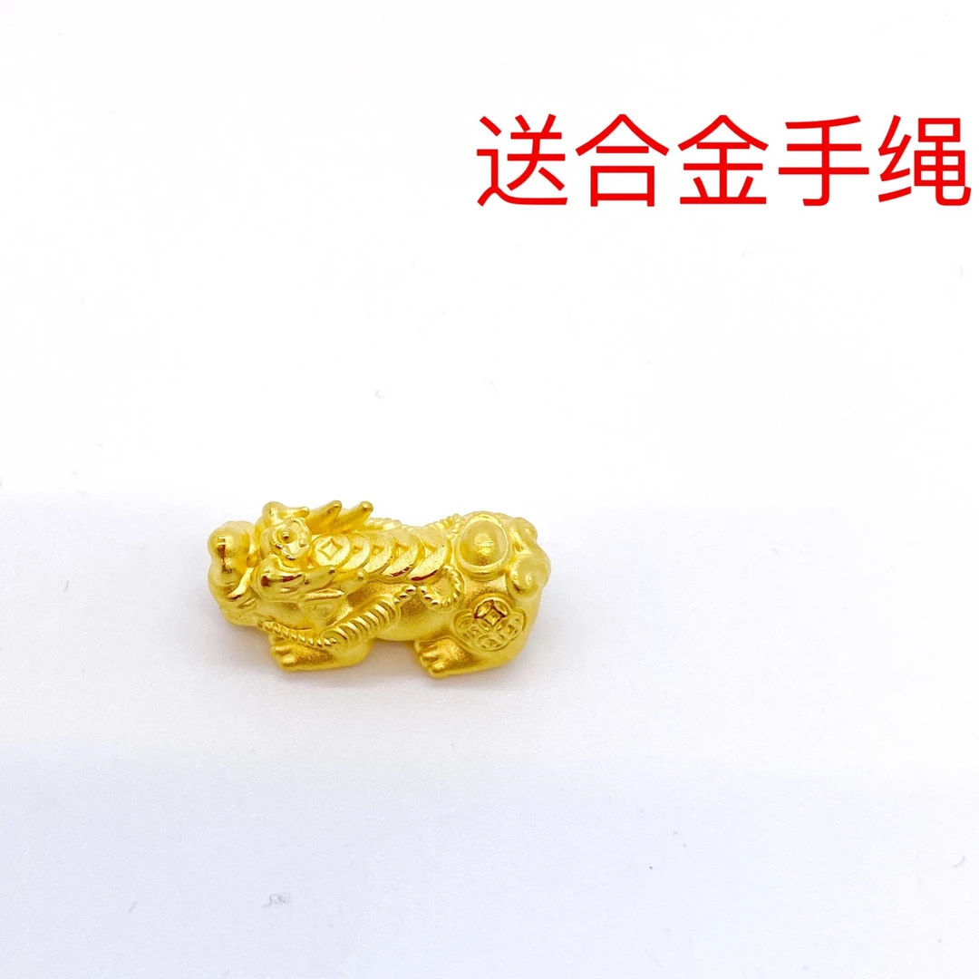 足金999黄金貔貅路路通硬金女招财转运珠精美节日礼物.多样性发一