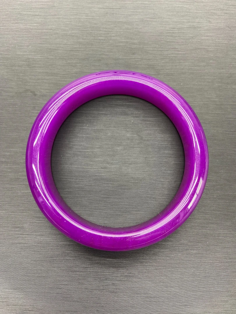 三哥推荐手镯 凝胶紫果冻料全玉华手镯S058