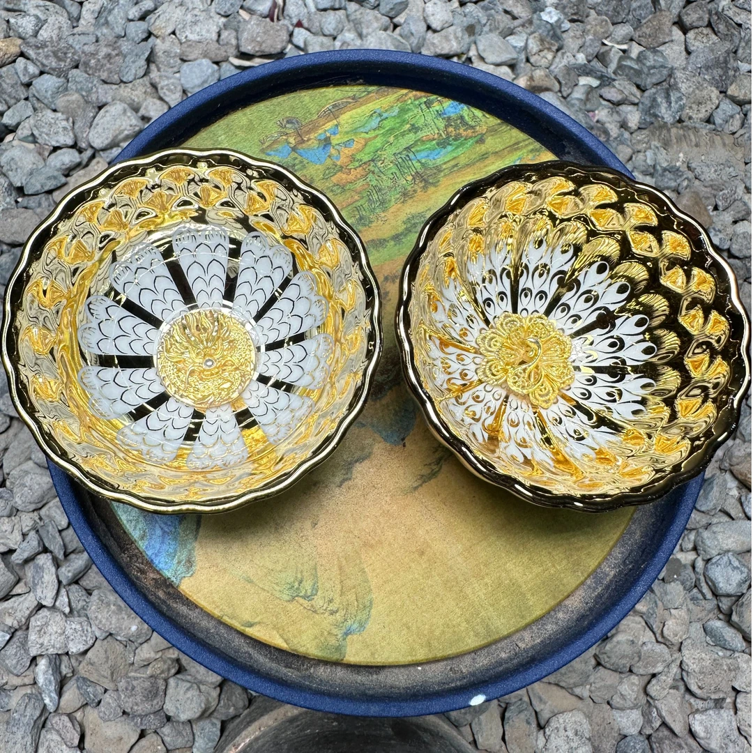 【对杯】金玉满堂龙鳞&金玉满堂雀羽