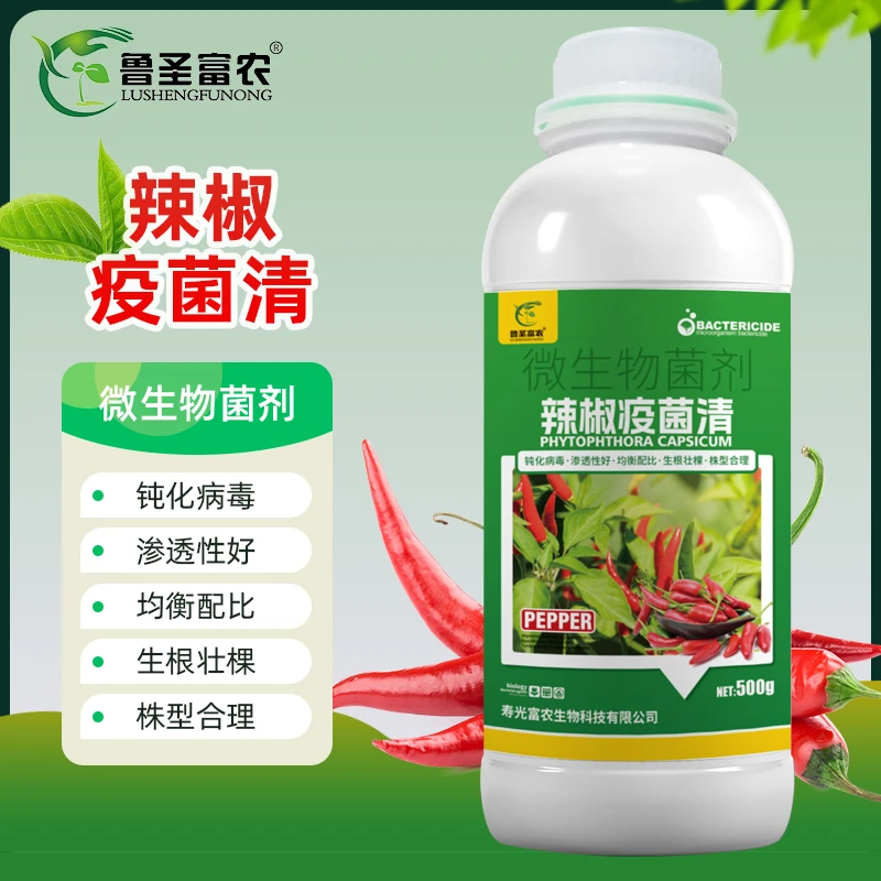 【辣椒疫菌清】预防黄化根腐炭疽枯萎黄叶灰霉辣椒专用微生物菌剂
