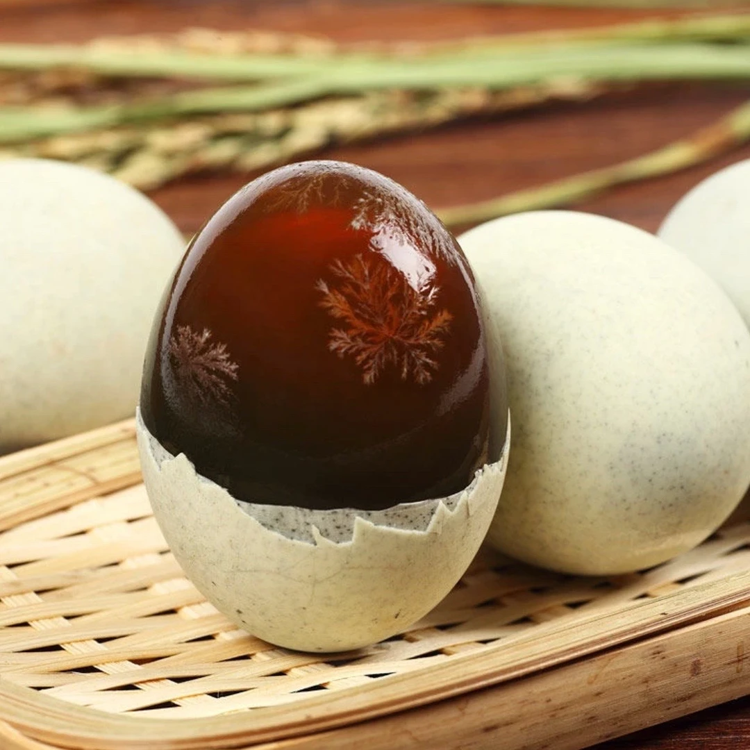 【华农谷】正宗鄱阳松花皮蛋传统无铅工艺农家自制特色精品 6枚