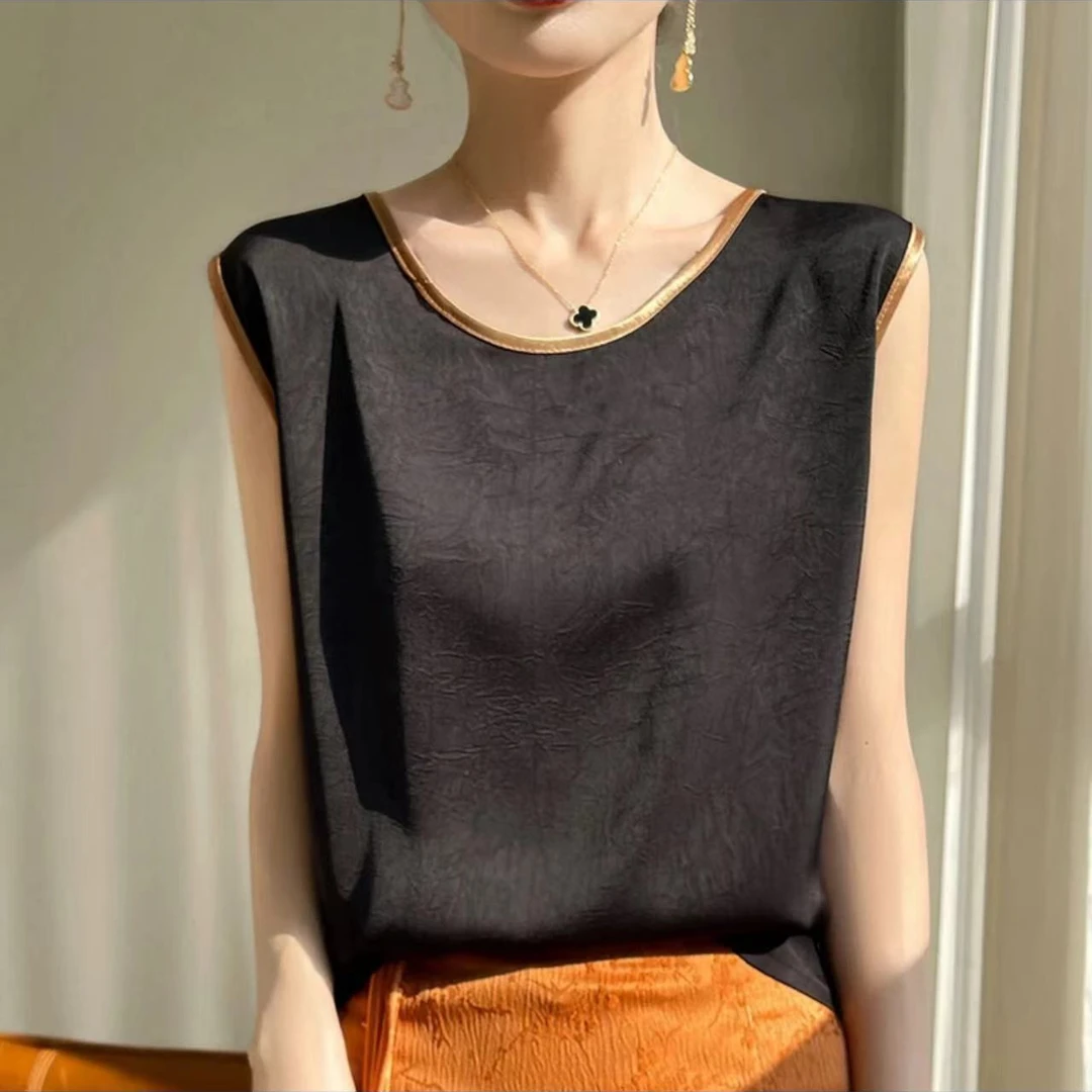 【慈念服饰】夏季新款显瘦时尚内搭宽松背心打底无袖上衣8925
