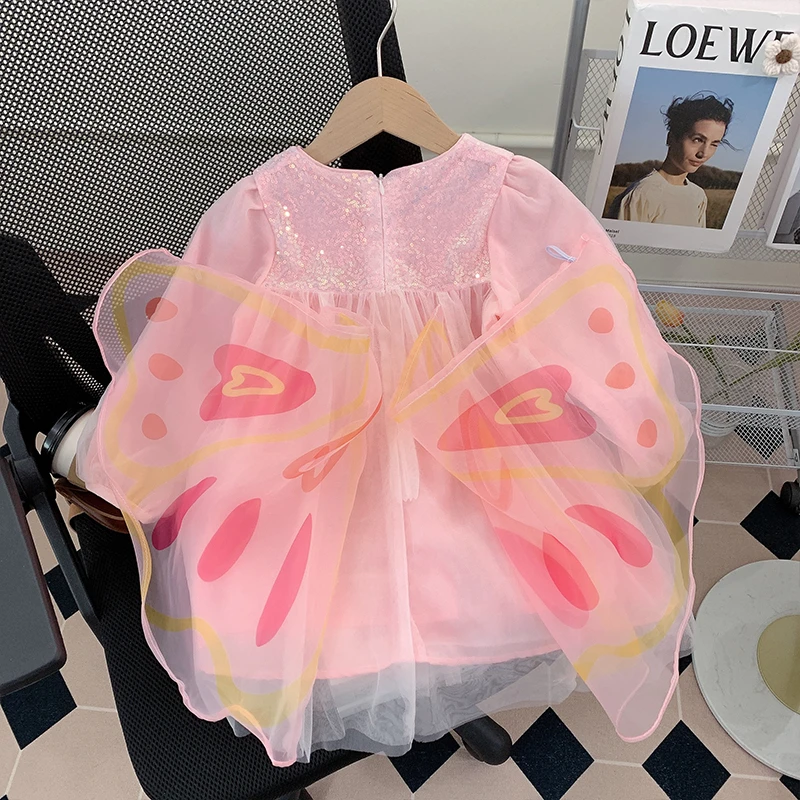 【米家原创】女童连衣裙秋装2025新款周岁礼服小童春秋儿童公主裙