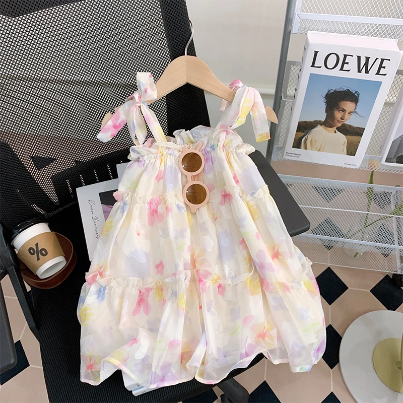 【米家原创】女童吊带裙2025新款时髦公主裙子夏季甜美连衣裙薄款