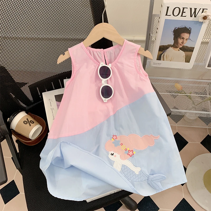 【米家原创】女童连衣裙夏装2025新款洋气儿童公主背心裙夏季小童