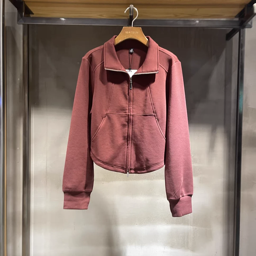 麦寻2024秋冬新款WASHQ019短款外套开衫休闲专柜正品夹克上衣复古