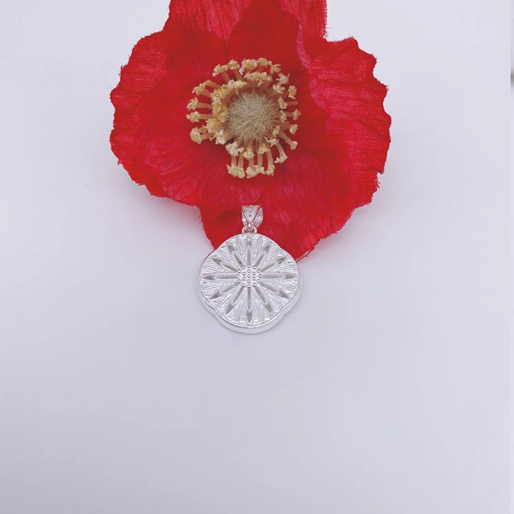 坠链均足银 足银990【花丝八芒星吊坠】古风 休闲款