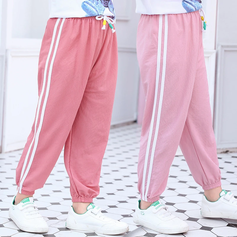 【加蒙】儿童防蚊裤夏季男女童九分裤薄款宝宝韩版童装中大童裤子